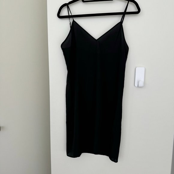 The Kooples Polka Dot Black Silk Dress with Slip - Small - Picture 3 of 6